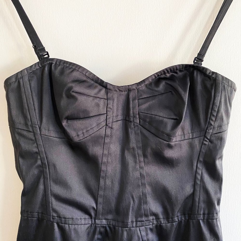 Club Monaco Black Bustier-Style Dress